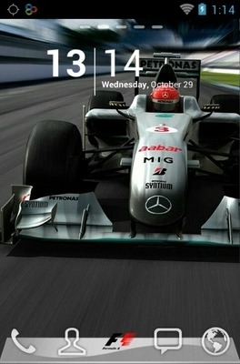 Formula One Go Launcher Android Theme Image 1