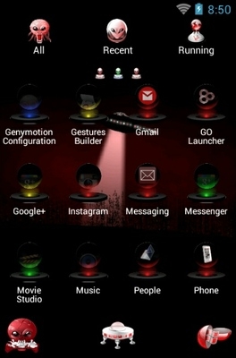 Ufo Abduction Go Launcher Android Theme Image 2