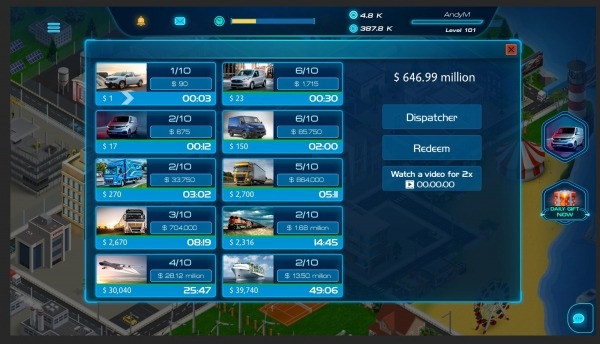 Virtual Truck Manager 2 Tycoon Trucking Company Android Game Image 3