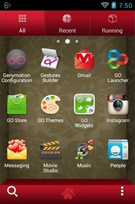 Romantic Go Launcher Android Theme Image 2