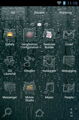 Wet Colors Go Launcher Android Theme Image 2
