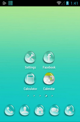 Water Drops Go Launcher Android Theme Image 1