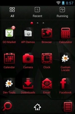 Abstract Go Launcher Android Theme Image 2