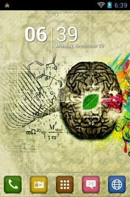 Brain Go Launcher Android Theme Image 1