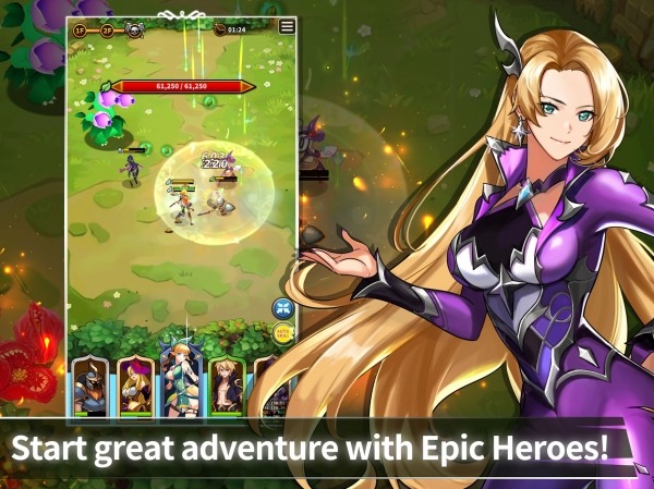 Epic Heroes Adventure : Action &amp; Idle Dungeon RPG Android Game Image 2
