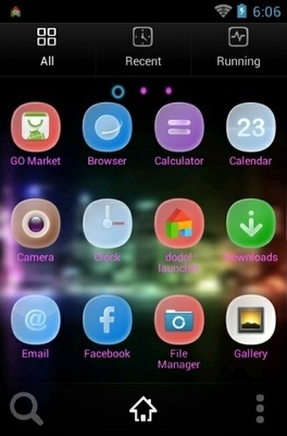 Citylights Go Launcher Android Theme Image 2
