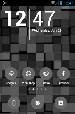 Flatcons Black Icon Pack Android Theme Image 1