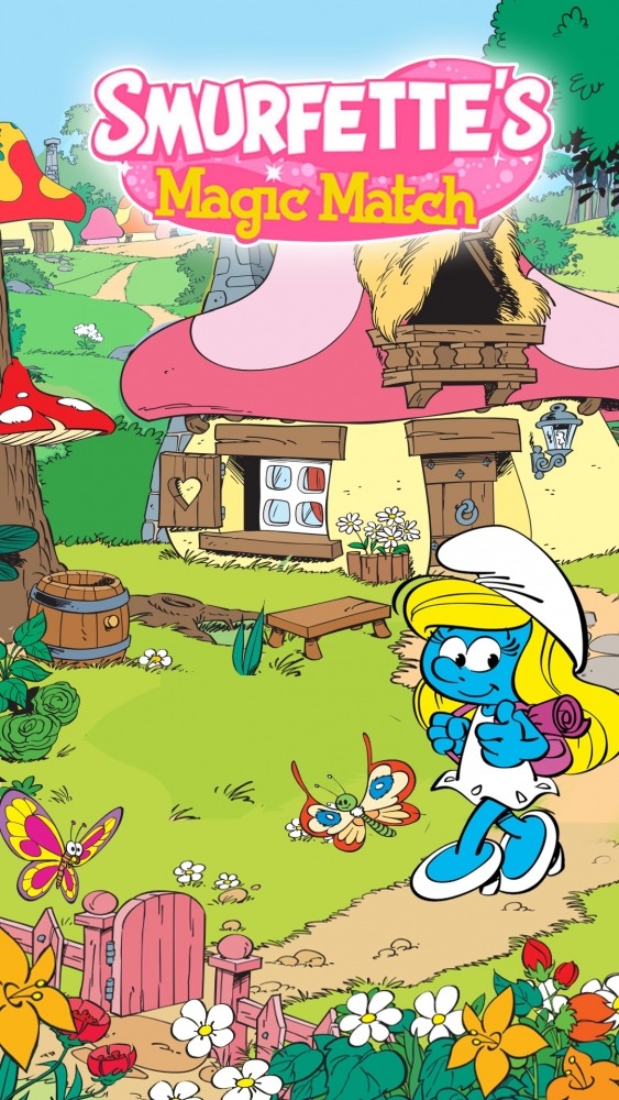 Smurfette&#039;s Magic Match Android Game Image 1