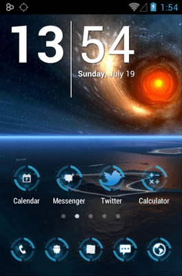 Neon Glow Micro Icon Pack Android Theme Image 1
