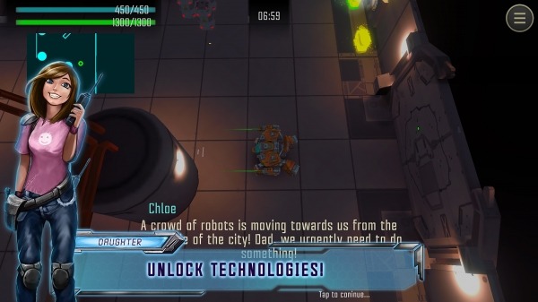 Robot Warrior: Top-down Shooter. Offline Game. Android Game Image 2