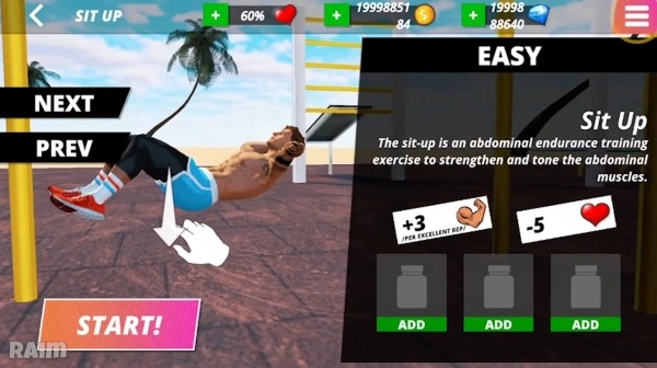 Iron Muscle - Be The Champion Bodybulding Workout Android Game Image 1