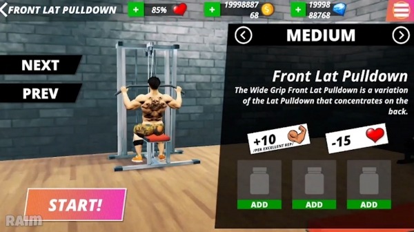 Iron Muscle - Be The Champion Bodybulding Workout Android Game Image 3