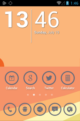 Gray Circle Icon Pack Android Theme Image 1