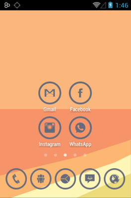 Gray Circle Icon Pack Android Theme Image 2