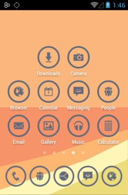 Gray Circle Icon Pack Android Theme Image 3