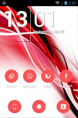 Flatcons Red Icon Pack Android Theme Image 1