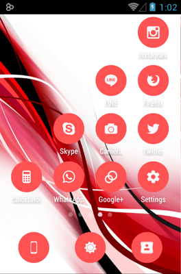 Flatcons Red Icon Pack Android Theme Image 3