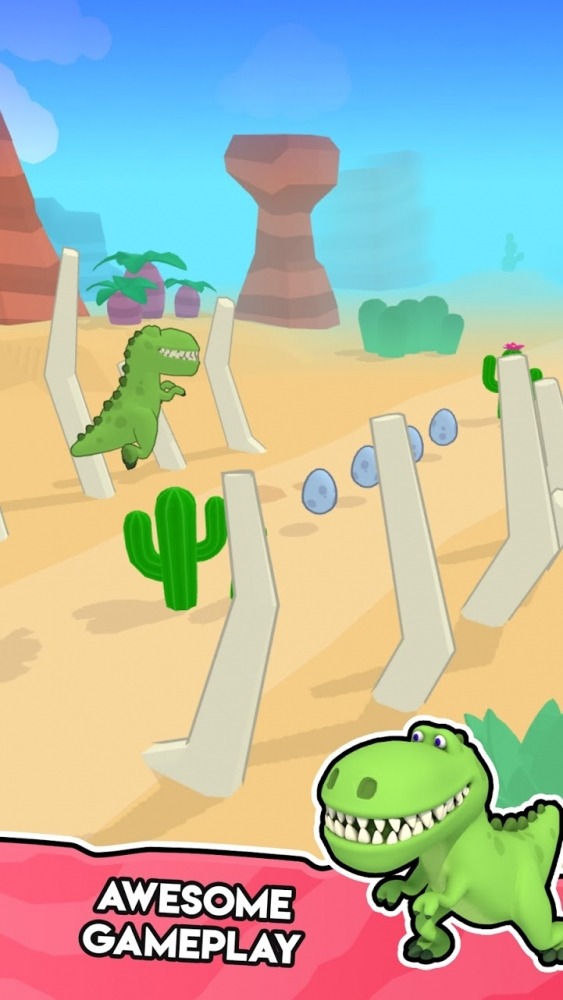 Dino Run 3D Android Game Image 2