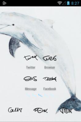 Blue Fish Icon Pack Android Theme Image 2