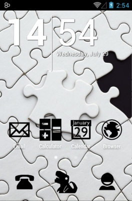 Stamped Black Icon Pack Android Theme Image 1