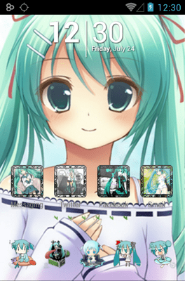Hatsune Miku Icon Pack Android Theme Image 1