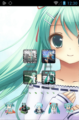 Download Free Android Theme Hatsune Miku Icon Pack - 5359 