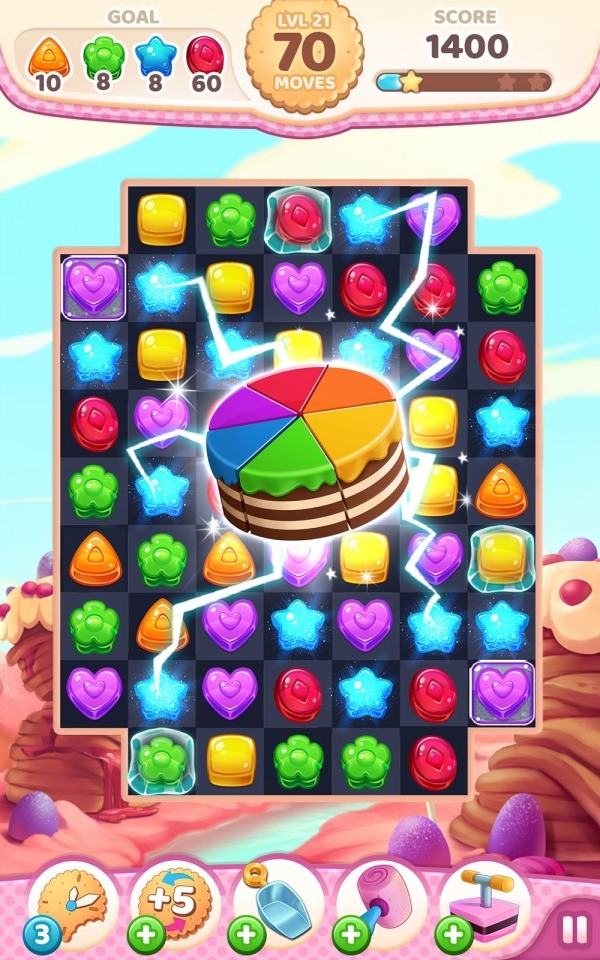Cookie Rush Match 3 Android Game Image 1