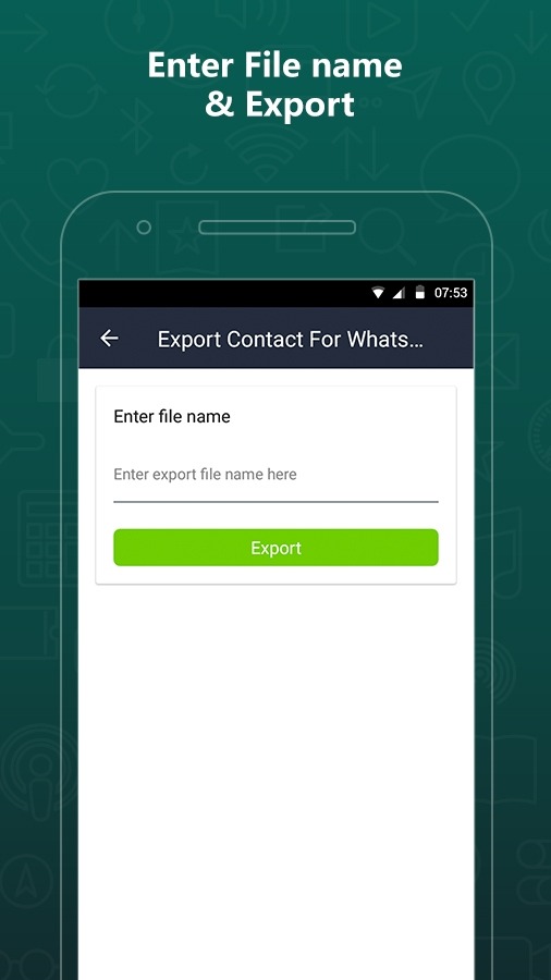 Export Contacts For WhatsApp Android Application Image 2