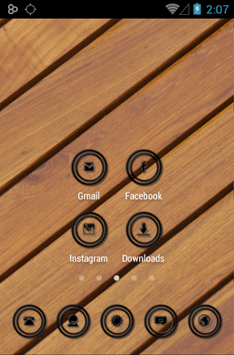 Black Circle Icon Pack Android Theme Image 2
