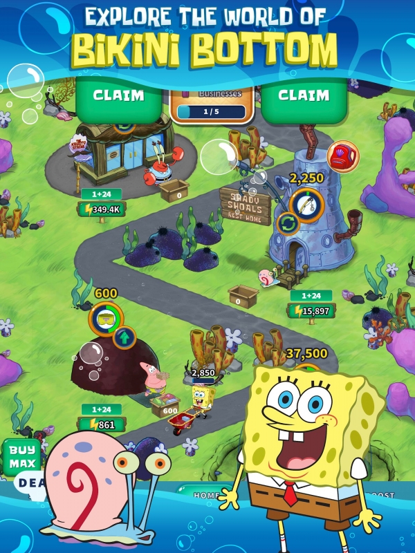 SpongeBob&#039;s Idle Adventures Android Game Image 1