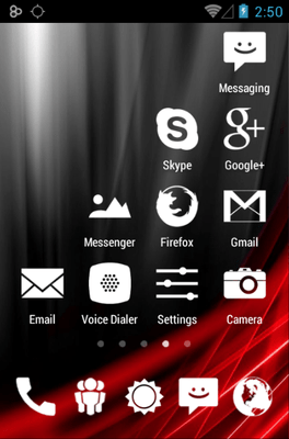 Big White Minimal Icon Pack Android Theme Image 3
