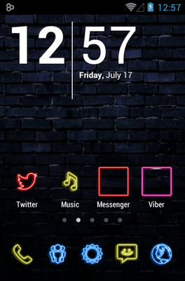 Neon Icon Pack Android Theme Image 1
