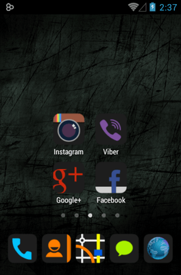 HD Dark Icon Pack Android Theme Image 2