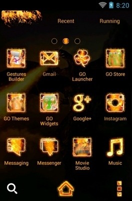Dragon Fire Go Launcher Android Theme Image 3