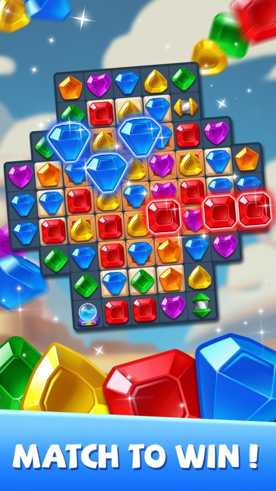 Gems Matcher - Match 3 Game Android Game Image 1
