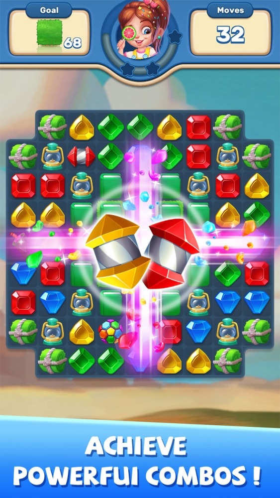 Gems Matcher - Match 3 Game Android Game Image 2