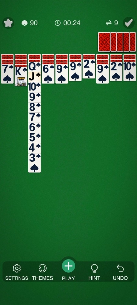 Spider Solitaire Classic Android Game Image 3