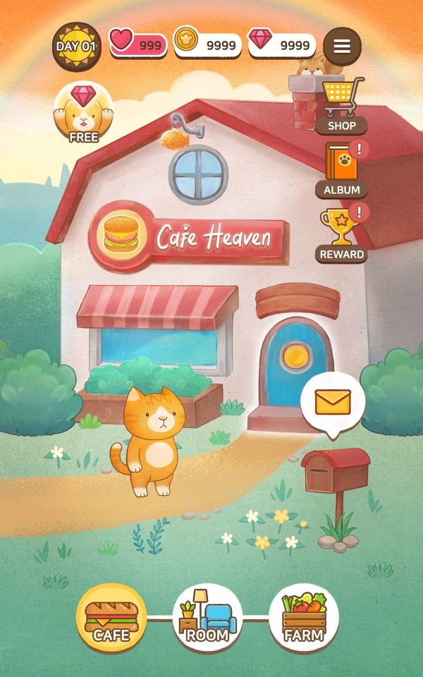 Cafe Heaven - Cat&#039;s Sandwich Android Game Image 4