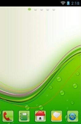 Green Vector Go Launcher Android Theme Image 1