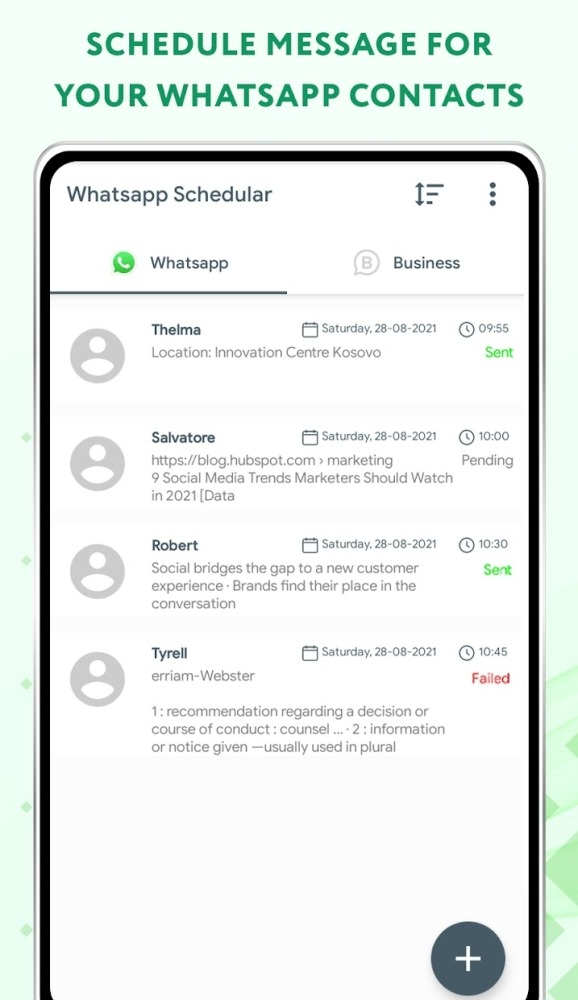 Auto Whatscheduler: Schedule WhatsApp Message App Android Application Image 4