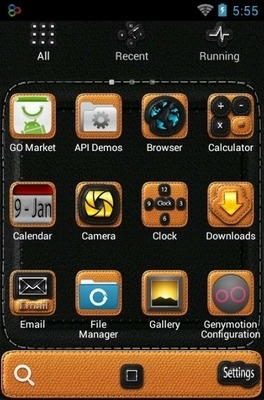 Leathe Go Launcher Android Theme Image 3