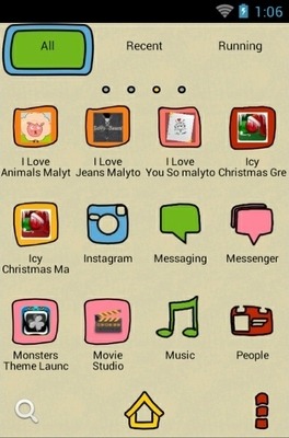 I Love Animals Go Launcher Android Theme Image 3