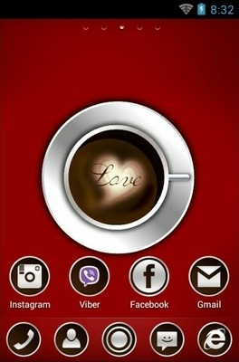Coffe With Love Go Launcher Android Theme Image 2