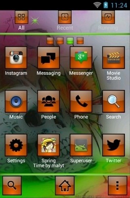 Skullie Go Launcher Android Theme Image 3