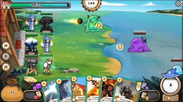 3 Minute Heroes: Card Defense Android Game Image 4