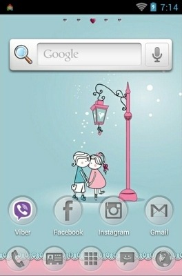 I Love You Go Launcher Android Theme Image 2