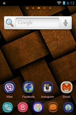 Old Brown Go Launcher Android Theme Image 2