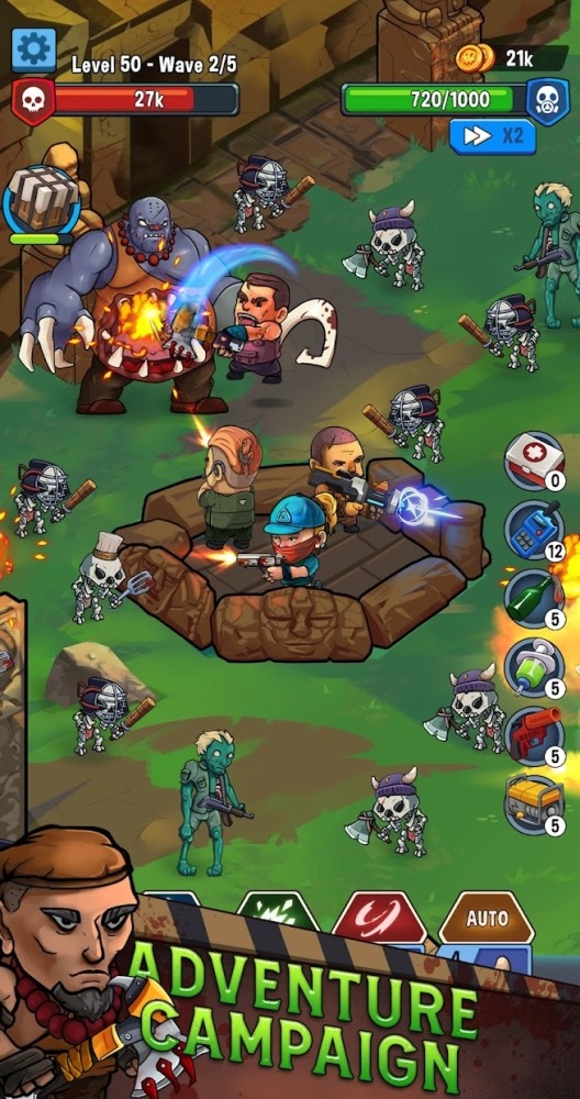 Zombie Idle: City Defense Android Game Image 1