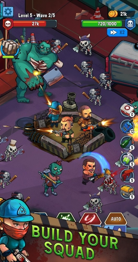Zombie Idle: City Defense Android Game Image 2