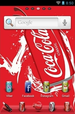 Coke World Go Launcher Android Theme Image 2